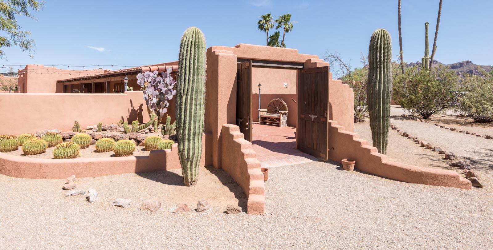 Image of hotel exterior White Stallion Ranch, 1900, Member of Historic Hotels of America, in Tuscan, Arizona, Special Offers, Discounted Rates, Families, Romantic Escape, Honeymoons, Anniversaries, Reunions